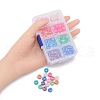 184Pcs 8 Colors Plastic Pearlized Beads KY-YW0001-47-4