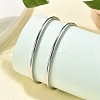 304 Stainless Steel Cuff Bangles for Women Men STAS-B082-08P-3