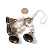 Iron Bell Pendant Decoration HJEW-JM02258-3