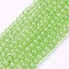 1 Strand Transparent Crackle Glass Round Beads Strands X-CCG-Q001-4mm-11-1