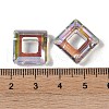 Transparent Electroplate Glass Pendant GLAA-Q101-01A-HR02-3