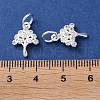 Rack Plating Brass Micro Pave Clear Cubic Zirconia Charms KK-D097-05S-3