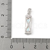 925 Sterling Silver & Glass Hourglass Pendants STER-D305-02P-3