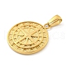 Ion Plating(IP) 304 Stainless Steel Pendants STAS-C102-13G-2