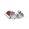 3 Pairs 3 Styles Christmas 304 Stainless Steel Hoop & Studs Earrings Set for Women EJEW-K279-12D-P-4