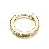 Brass Micro Pave Clear Cubic Zirconia Hoop Cartilage Earrings WG0AF68-02-2
