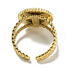 Ion Plating(IP) 304 Stainless Steel Open Cuff Rings RJEW-C079-17G-4