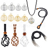   DIY Cage Pendant Necklace Making Finding Kit DIY-PH0013-80-1