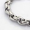 Tarnish Resistant Casual Style 304 Stainless Steel Double Link Chain Bracelets STAS-O036-37P-2