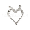 304 Stainless Steel Pendants STAS-G355-10P-1