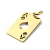 304 Stainless Steel Pendants STAS-C097-65G-2