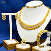 Alloy Crystal Rhinestone Bracelets & Earrings & Necklaces & Rings Sets FS-WG33E51-03-1