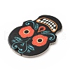 Printed 201 Stainless Steel Sugar Skull Pendants STAS-E174-01P-05-2