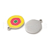 304 Stainless Steel Pendants STAS-L025-008P-02-2