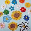 18Pcs 18 Style Computerized Embroidery Cloth Iron on/Sew on Patches DIY-SZ0006-58-3
