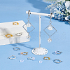 Unicraftale 24Pcs 3 Colors Brass Clip-on Hoop Earring Findings KK-UN0001-97-2