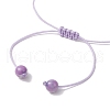 Adjustable Nylon Cord Braided Bead Bracelets for Women Men BJEW-JB11297-02-4