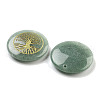 Natural Green Aventurine Carved Pendants G-H007-06E-2