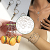 BENECREAT 10 bags 6 sizes 925 Sterling Silver Jump Rings STER-BC0002-05-6