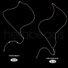 CHGCRAFT 8Pcs 4 Styles Alloy Backdrop Necklace Body Chain NJEW-CA0001-15-2