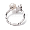 Round Natural Pearl Finger Rings RJEW-P113-12P-3