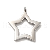 304 Stainless Steel Pendants STAS-M311-10P-2