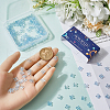 SUNNYCLUE 180Pcs Transparent Spray Painted Glass Beads GLAA-SC0002-46-3