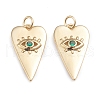 Brass Micro Pave Cubic Zirconia Pendants X-ZIRC-I042-01A-1