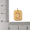 304 Stainless Steel Charms STAS-R001-01G-C-3