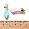 Brass Enamel Pendants KK-Q043-29B-3