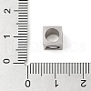Tarnish Resistant 201 Stainless Steel European Beads STAS-M058-01Q-P-3