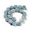 Electroplated Natural Druzy Agate Beads Strands G-M433-01I-3