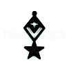 DIY Rhombus with Star Pendant Silicone Molds DIY-I099-06-2