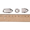 304 Stainless Steel Box Clasps STAS-S080-03B-P-4