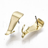 Smooth Surface Iron Stud Earring Findings IFIN-N005-21-2
