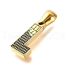 Golden 304 Stainless Steel Pendants STAS-K300-01G-L-2