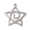 Non-Tarnish 304 Stainless Steel Pendants STAS-U010-05P-1