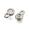 Brass Rhinestone Pendants KK-V002-29P-2