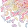 Transparent Crackle Acrylic Beads OACR-B031-10-1