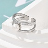 304 Stainless Steel Cuff Rings RJEW-S396-03P-2