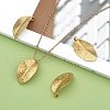 304 Stainless Steel Leaf Pendants STAS-S040-07G-5