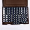 124 Grids Polypropylene(PP) Craft Organizer Case Storage Box CON-K004-08-5