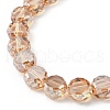 Electroplate Glass Beads Strands EGLA-L045-G-PL01-3