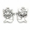Kitten Theme Tibetan Style Alloy Pendants TIBEP-MSMC018-M2AS-3