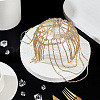 Rhinestone Mesh Headpiece Cap OHAR-WH0021-47G-5