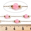 Handmade Round Dyed Natural Malaysia Jade Beaded Chains CHS-P019-08G-F-2