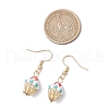 Ice Cream Cup Handmade Glass Seed Beads Dangle Earrings for Women EJEW-MZ00392-02-3