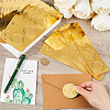 CRASPIRE 40 Sheets 4 Styles Self Adhesive Gold Foil Embossed Stickers DIY-CP0010-43-3