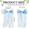 CRASPIRE 2Pcs 2 Colors Big Bowknot Organza Hair Barrettes AJEW-CP0008-32-2