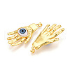 Brass Resin Pendants KK-T070-95-2